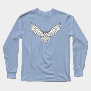 Snowy Owl Tribal Long Sleeve T-Shirt